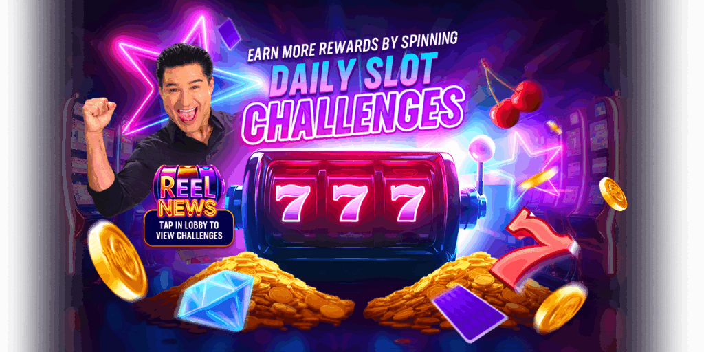 Mario Lopez presenting Hard Rock Jackpot Planet daily slot challenges