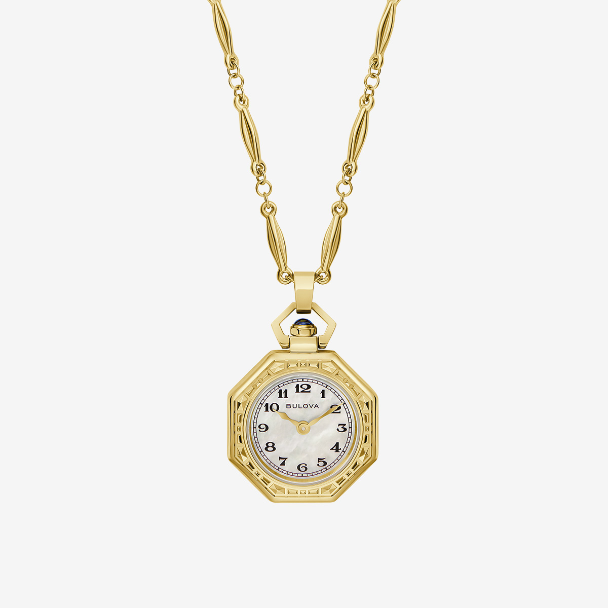 Bulova Ladies Rubaiyat Time Pendant White MOP dial image number 1
