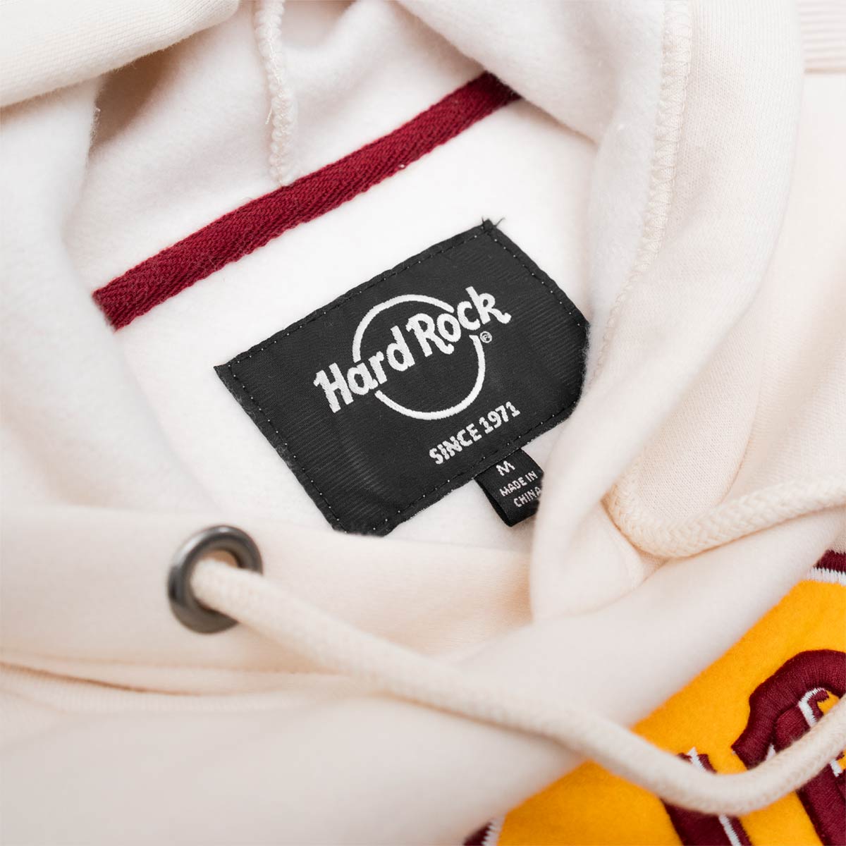 Raised Embroidery Classic Logo Hoodie in Cream image number 5